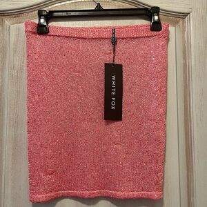 WhiteFox Boutique size small Coral mini skirt